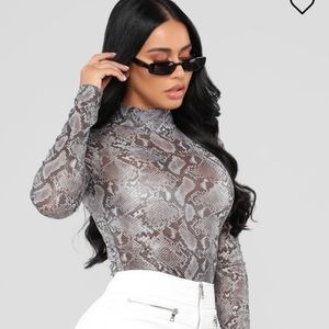 Poisonous Snake Body Suit from Fashion Nova